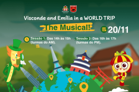 Visconde And Emília in a “WORLD TRIP” - Maple Bear Vila Velha